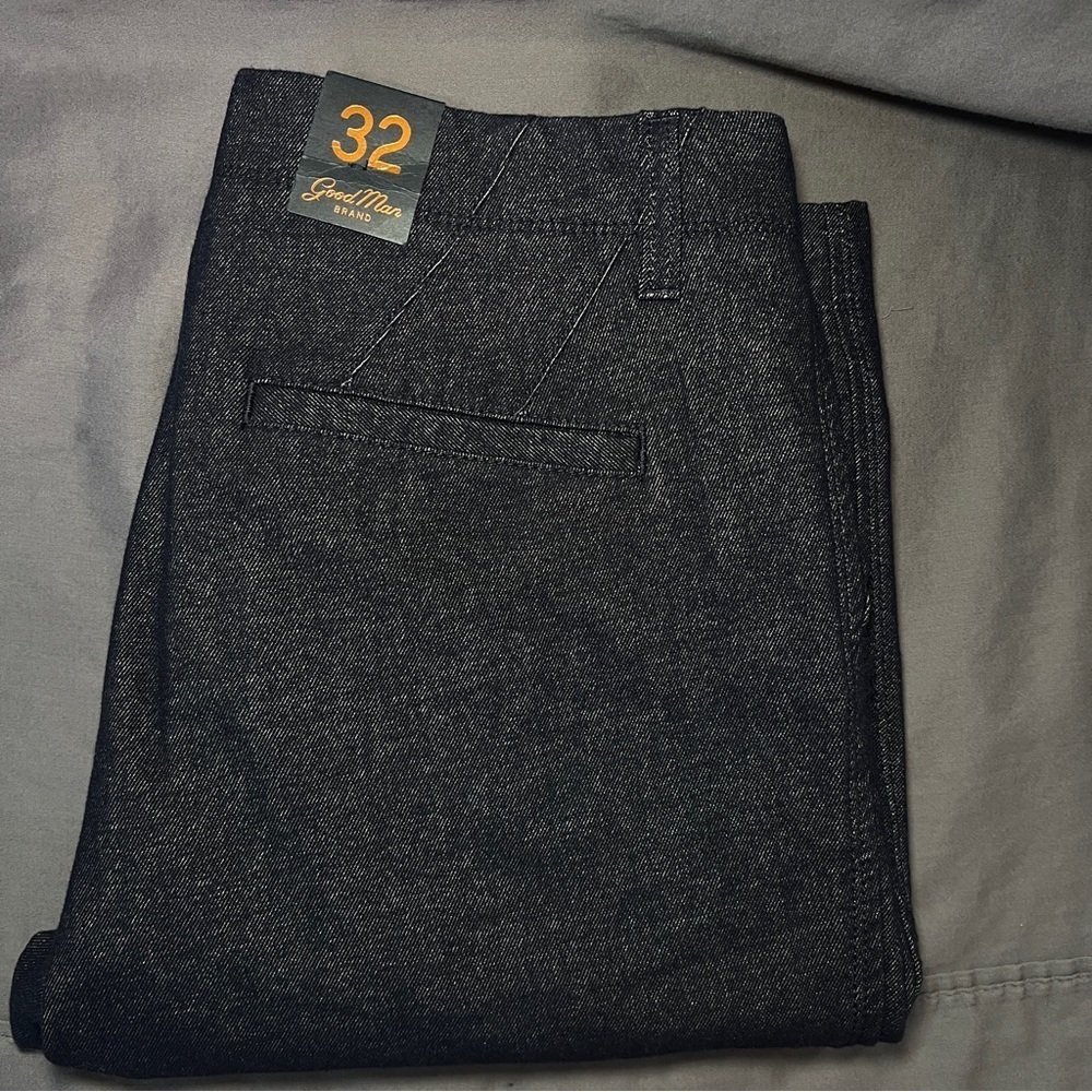 Men’s Good Man pants - size 32 Dark Blue- Black - Picture 12 of 12